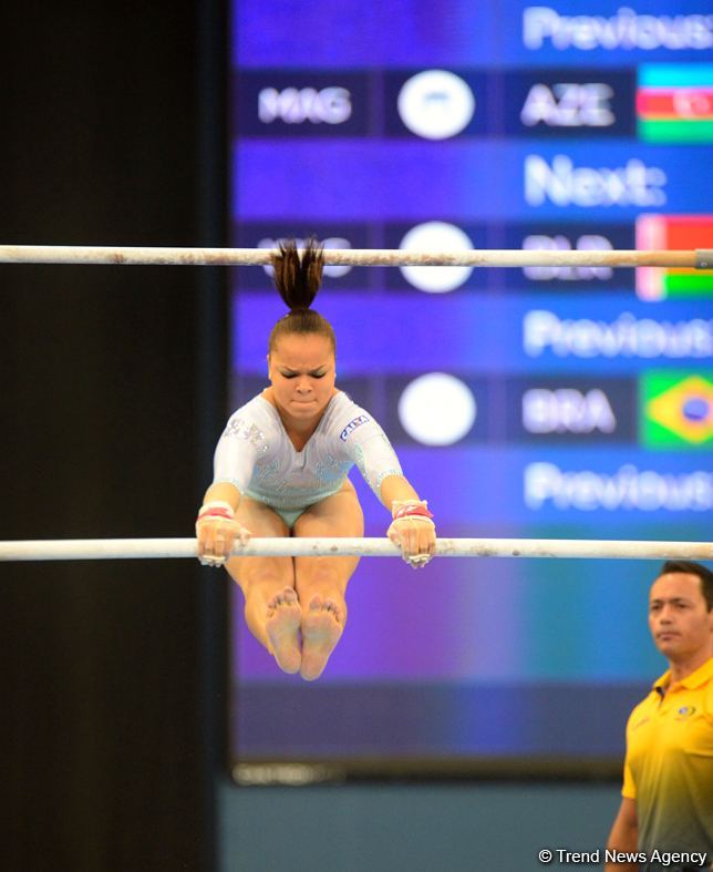 First day of FIG Artistic Gymnastics Apparatus World Cup kicks off in Baku (PHOTO)
