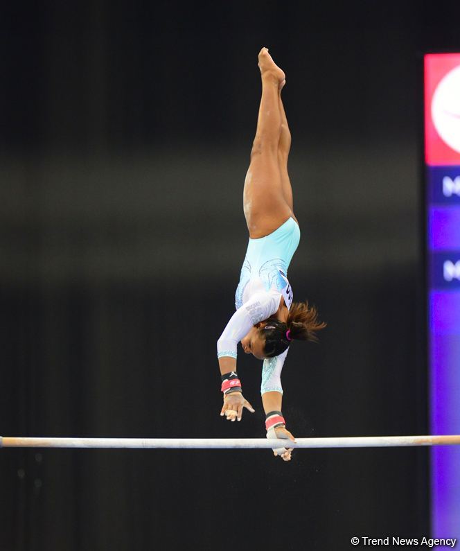 First day of FIG Artistic Gymnastics Apparatus World Cup kicks off in Baku (PHOTO)