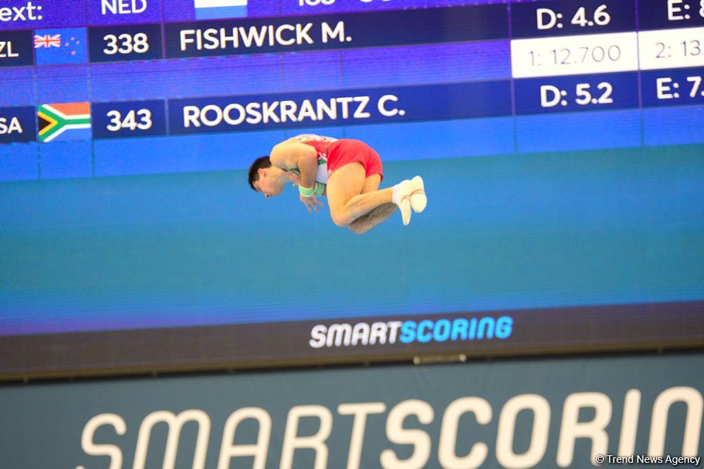 First day of FIG Artistic Gymnastics Apparatus World Cup kicks off in Baku (PHOTO)