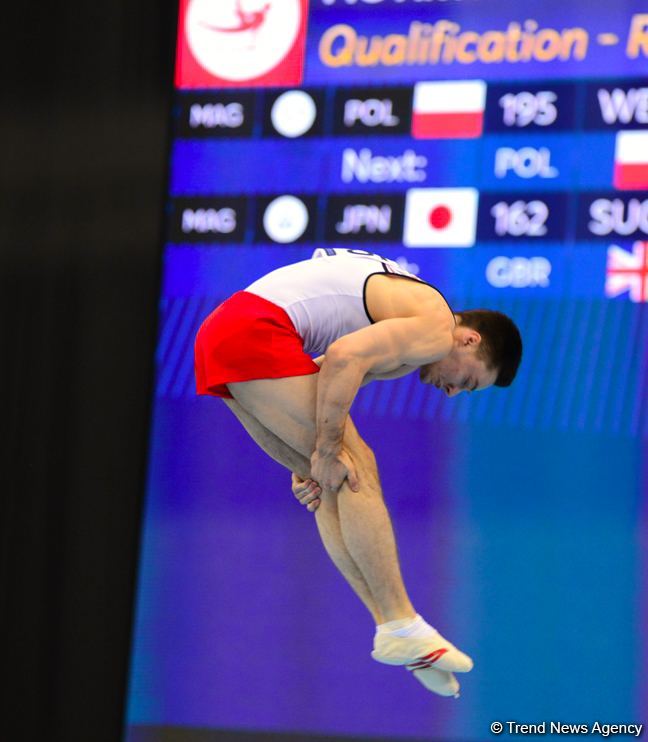 First day of FIG Artistic Gymnastics Apparatus World Cup kicks off in Baku (PHOTO)