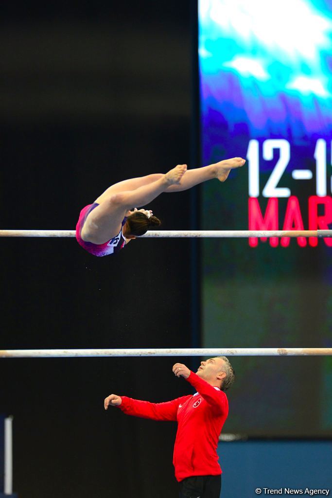 First day of FIG Artistic Gymnastics Apparatus World Cup kicks off in Baku (PHOTO)