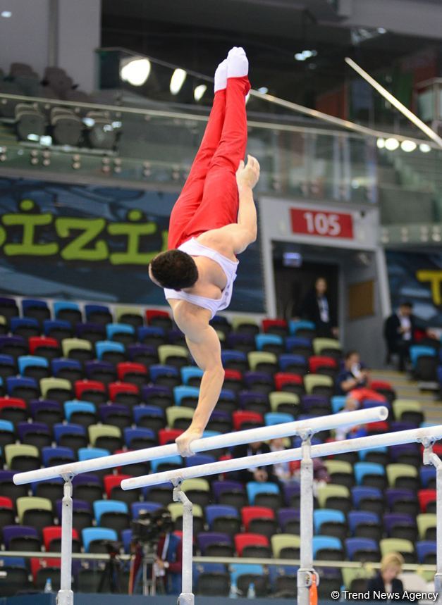 First day of FIG Artistic Gymnastics Apparatus World Cup kicks off in Baku (PHOTO)