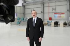 President Ilham Aliyev, First Lady Mehriban Aliyeva attend opening of medical masks manufacturing enterprise in Sumgayit Chemical Industrial Park (PHOTO/VIDEO)
