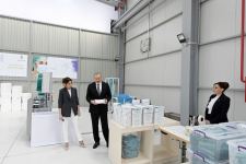 President Ilham Aliyev, First Lady Mehriban Aliyeva attend opening of medical masks manufacturing enterprise in Sumgayit Chemical Industrial Park (PHOTO/VIDEO)