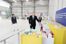 President Ilham Aliyev, First Lady Mehriban Aliyeva attend opening of medical masks manufacturing enterprise in Sumgayit Chemical Industrial Park (PHOTO/VIDEO)