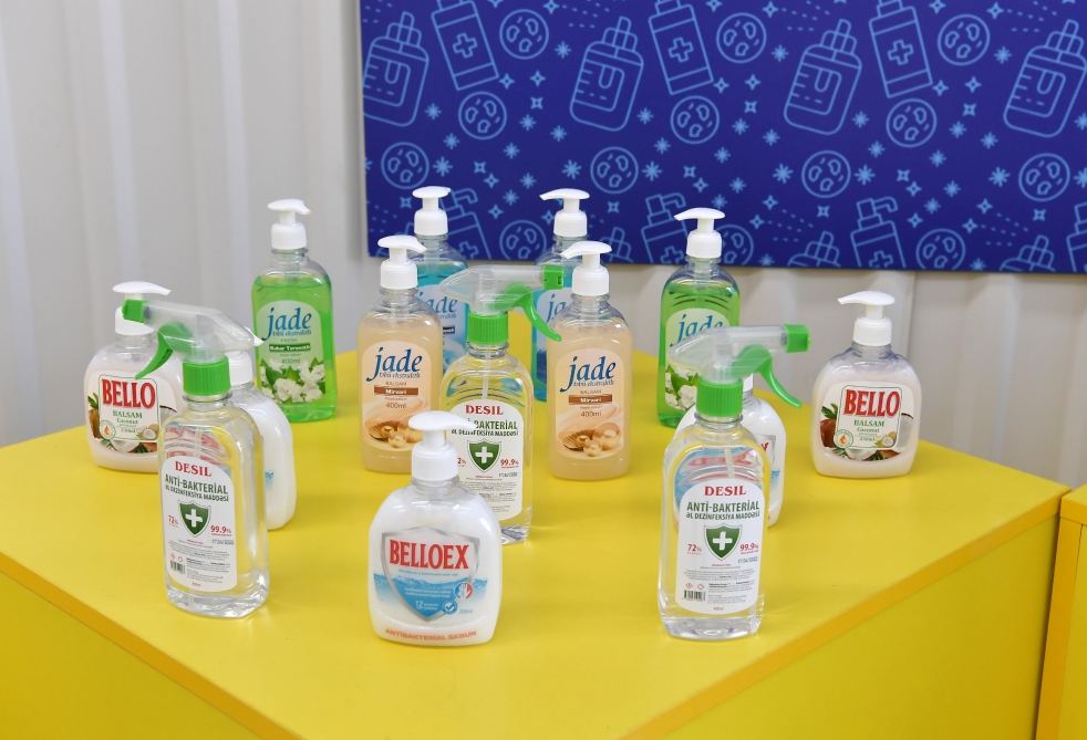 President Ilham Aliyev, First Lady Mehriban Aliyeva attend opening of medical masks manufacturing enterprise in Sumgayit Chemical Industrial Park (PHOTO/VIDEO)