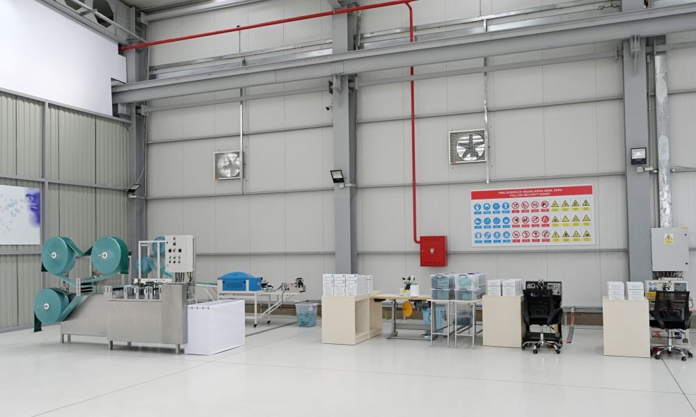 President Ilham Aliyev, First Lady Mehriban Aliyeva attend opening of medical masks manufacturing enterprise in Sumgayit Chemical Industrial Park (PHOTO/VIDEO)