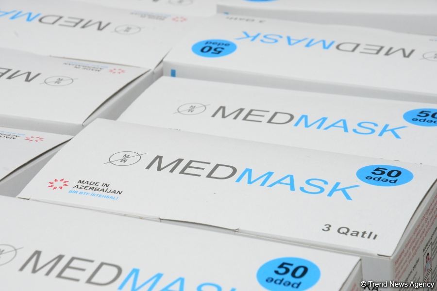Azerbaijan launches production of medical masks (PHOTO/VIDEO) (UPDATE)