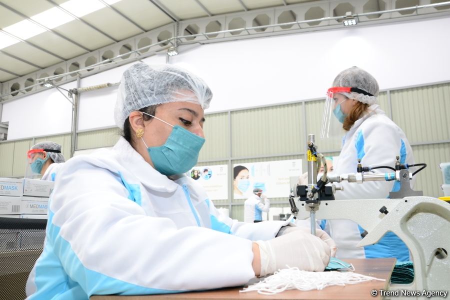 Azerbaijan launches production of medical masks (PHOTO/VIDEO) (UPDATE)