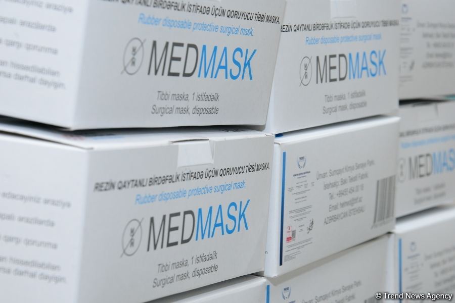 Azerbaijan launches production of medical masks (PHOTO/VIDEO) (UPDATE)