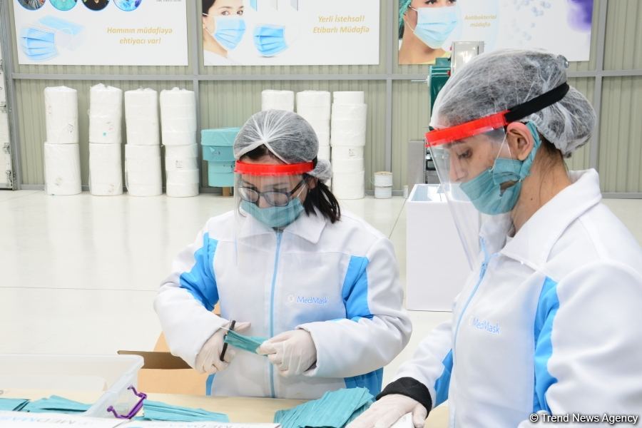 Azerbaijan launches production of medical masks (PHOTO/VIDEO) (UPDATE)