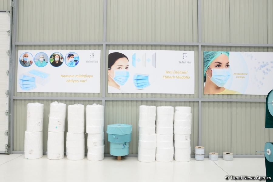 Azerbaijan launches production of medical masks (PHOTO/VIDEO) (UPDATE)