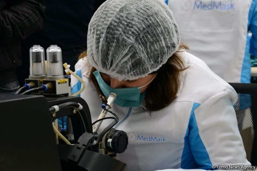Azerbaijan launches production of medical masks (PHOTO/VIDEO) (UPDATE)