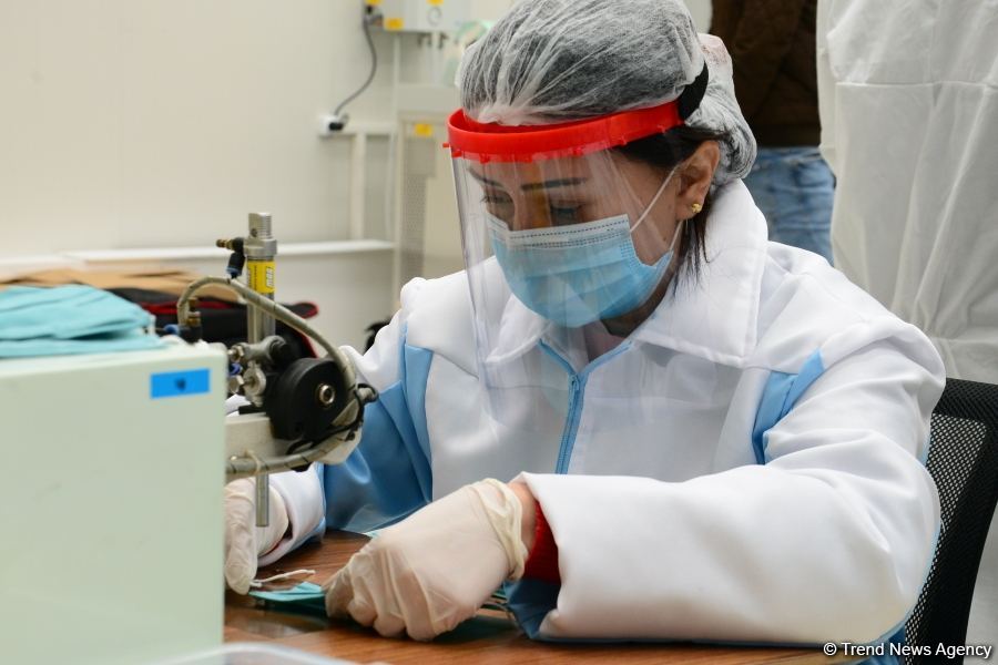 Azerbaijan launches production of medical masks (PHOTO/VIDEO) (UPDATE)