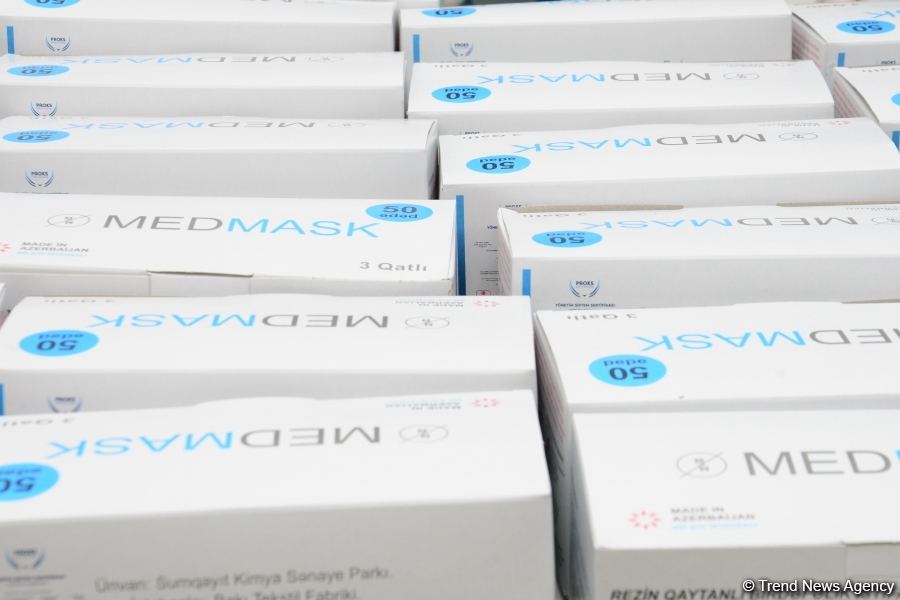 Azerbaijan launches production of medical masks (PHOTO/VIDEO) (UPDATE)