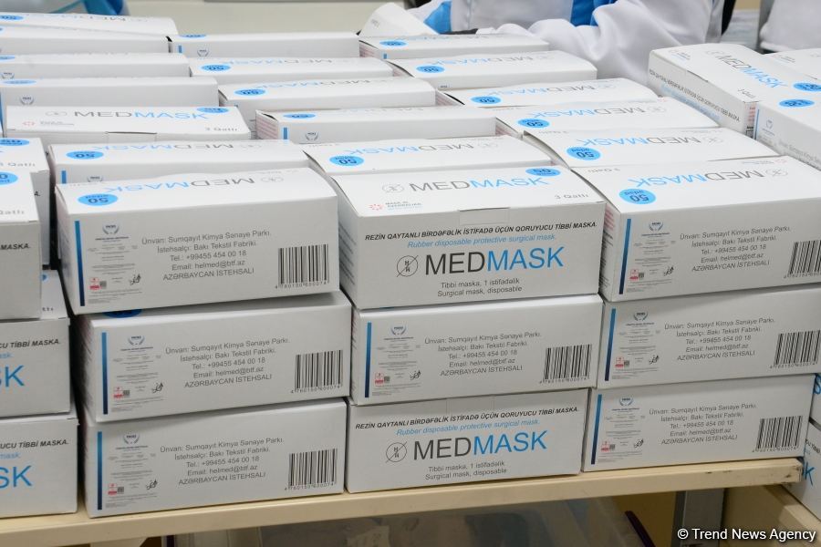 Azerbaijan launches production of medical masks (PHOTO/VIDEO) (UPDATE)