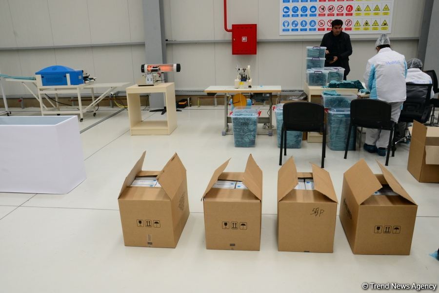 Azerbaijan launches production of medical masks (PHOTO/VIDEO) (UPDATE)