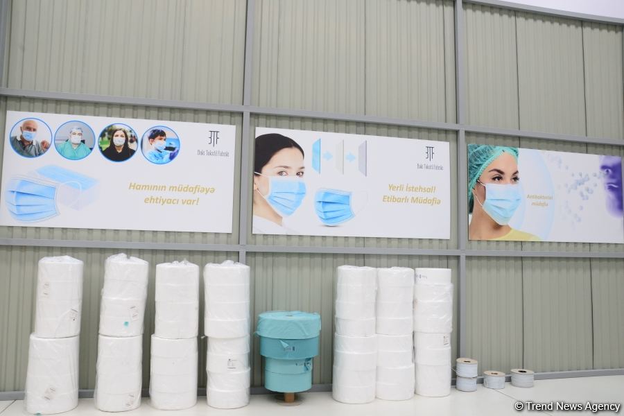 Azerbaijan launches production of medical masks (PHOTO/VIDEO) (UPDATE)