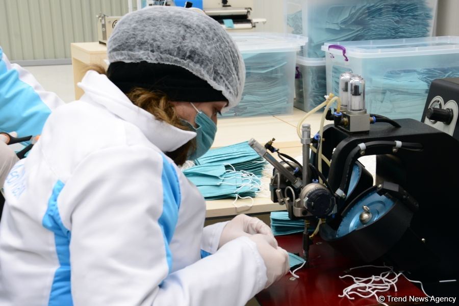 Azerbaijan launches production of medical masks (PHOTO/VIDEO) (UPDATE)