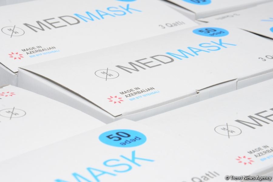 Azerbaijan launches production of medical masks (PHOTO/VIDEO) (UPDATE)