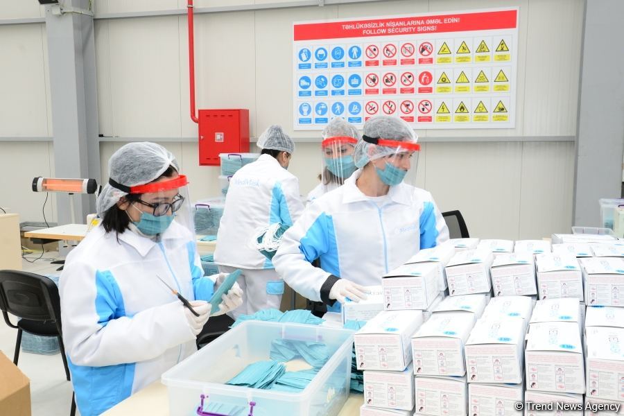 Azerbaijan launches production of medical masks (PHOTO/VIDEO) (UPDATE)