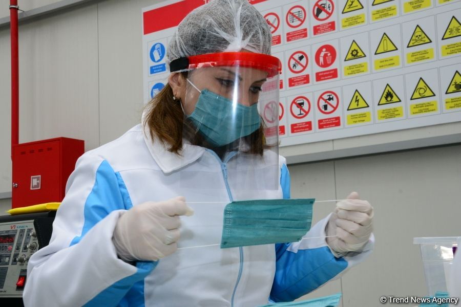 Azerbaijan launches production of medical masks (PHOTO/VIDEO) (UPDATE)
