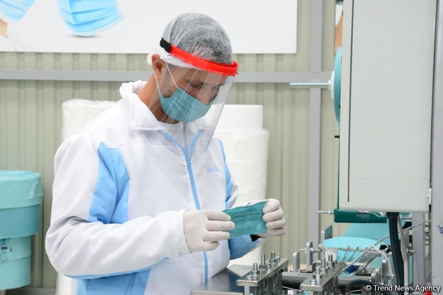 Azerbaijan launches production of medical masks (PHOTO/VIDEO) (UPDATE)