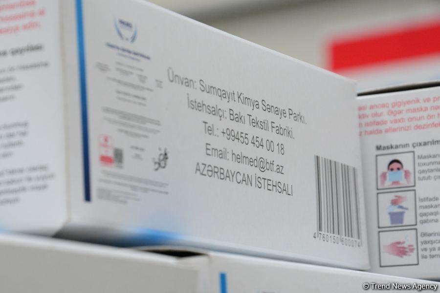 Azerbaijan launches production of medical masks (PHOTO/VIDEO) (UPDATE)