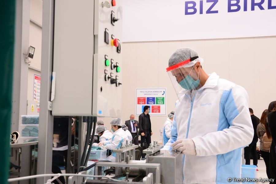 Azerbaijan launches production of medical masks (PHOTO/VIDEO) (UPDATE)