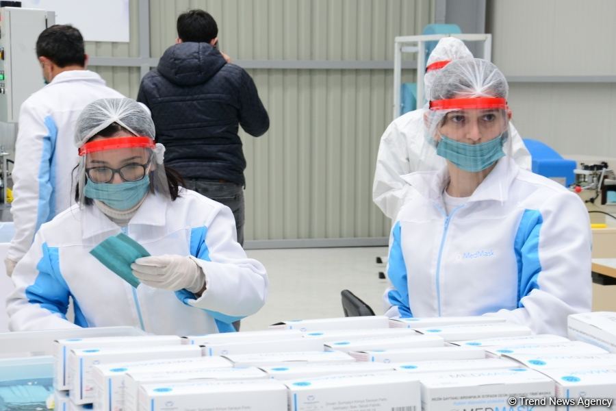 Azerbaijan launches production of medical masks (PHOTO/VIDEO) (UPDATE)