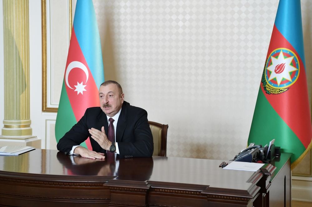 President Ilham Aliyev chaired meeting on 2020 Q1 socio-economic results through videoconference (PHOTO/VIDEO)