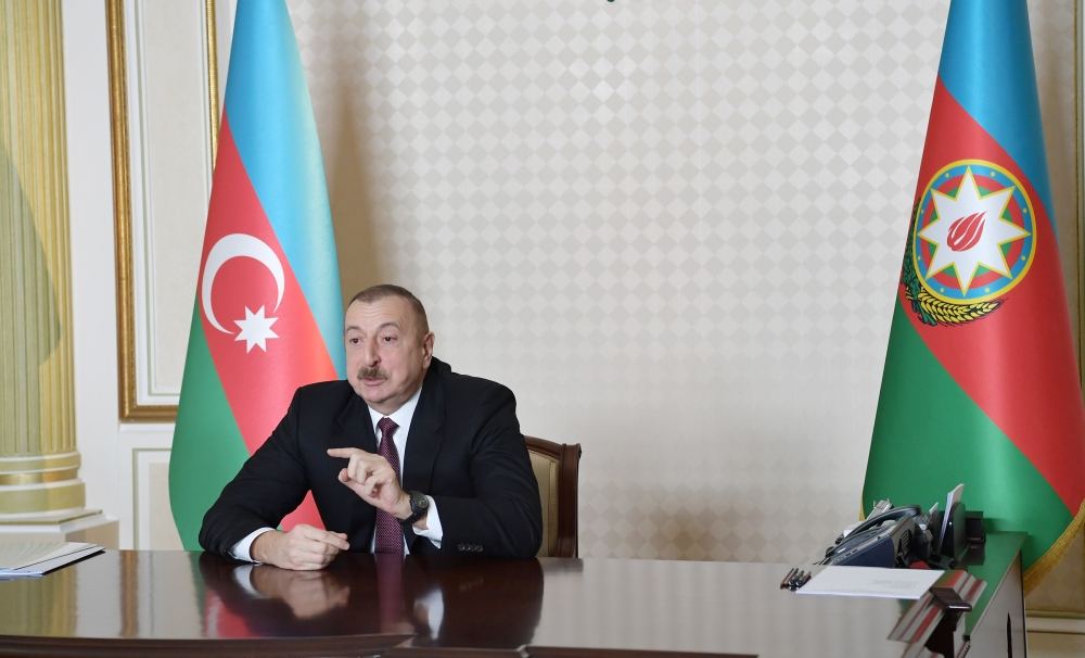 President Ilham Aliyev chaired meeting on 2020 Q1 socio-economic results through videoconference (PHOTO/VIDEO)