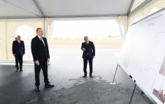President Ilham Aliyev attended opening of main gas pipeline laid to Sumgayit (PHOTO/VIDEO)