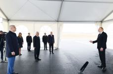 President Ilham Aliyev attended opening of main gas pipeline laid to Sumgayit (PHOTO/VIDEO)