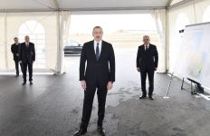President Ilham Aliyev attended opening of main gas pipeline laid to Sumgayit (PHOTO/VIDEO)