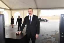 President Ilham Aliyev attended opening of main gas pipeline laid to Sumgayit (PHOTO/VIDEO)