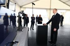 President Ilham Aliyev attended opening of main gas pipeline laid to Sumgayit (PHOTO/VIDEO)
