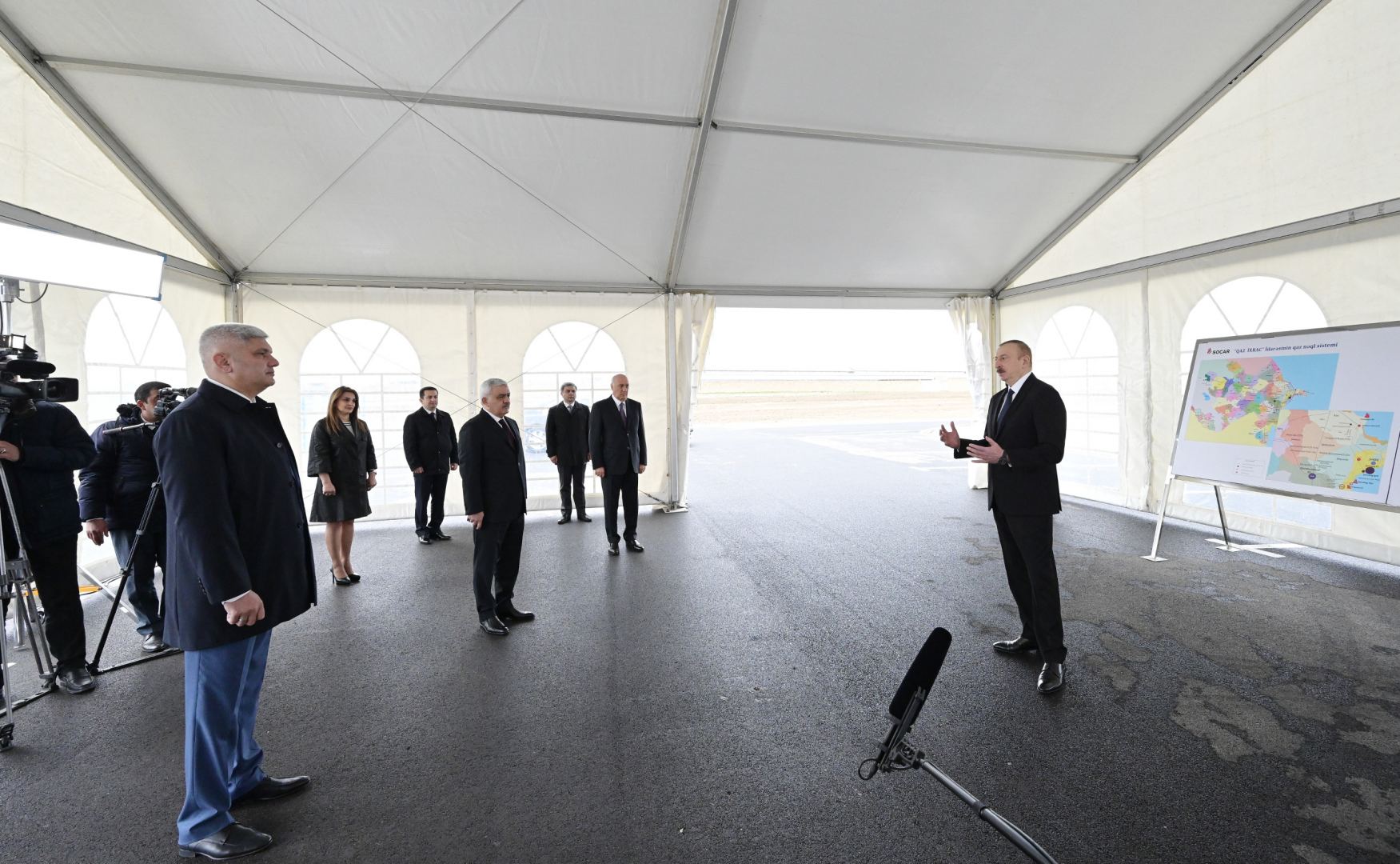 President Ilham Aliyev attended opening of main gas pipeline laid to Sumgayit (PHOTO/VIDEO)