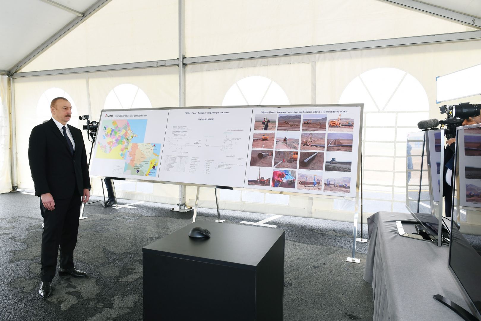 President Ilham Aliyev attended opening of main gas pipeline laid to Sumgayit (PHOTO/VIDEO)