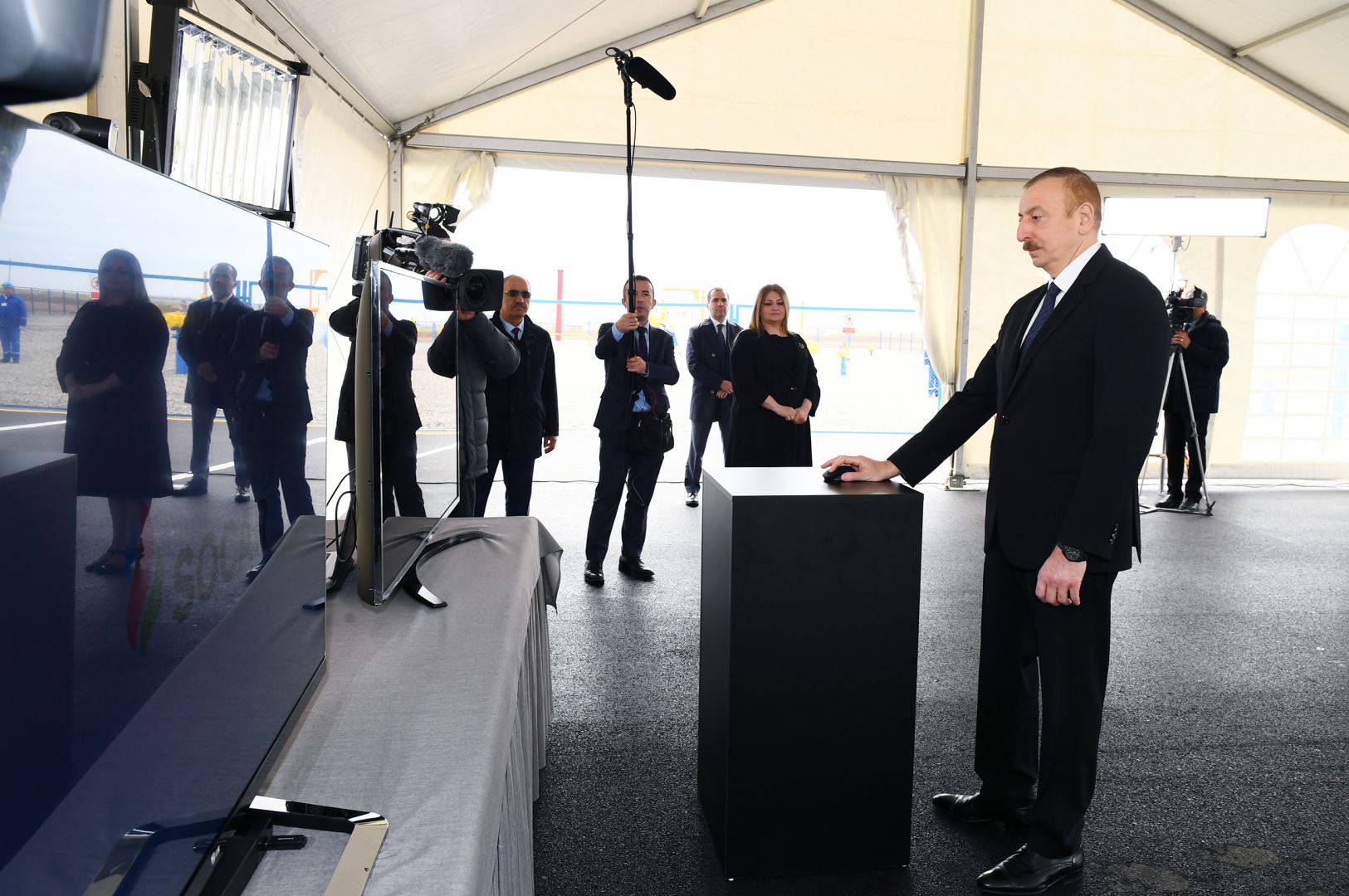President Ilham Aliyev attended opening of main gas pipeline laid to Sumgayit (PHOTO/VIDEO)