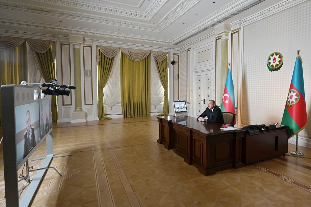 President Ilham Aliyev received Prosecutor General Kamran Aliyev in a video format (PHOTO/VIDEO)