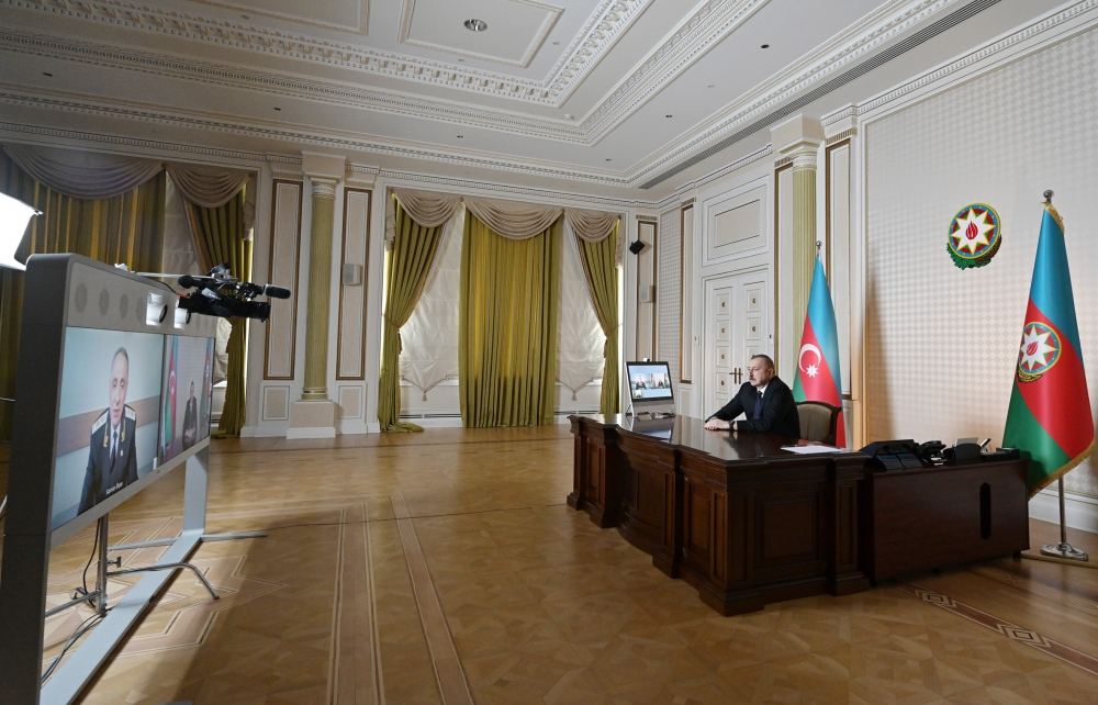 President Ilham Aliyev received Prosecutor General Kamran Aliyev in a video format (PHOTO/VIDEO)
