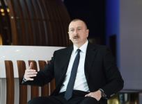 Azerbaijani president, first lady attend opening of face mask factory in Sumgayit (PHOTO/VIDEO)