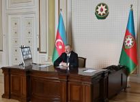 Videoconference held between Azerbaijani president, CISCO company management (PHOTO)