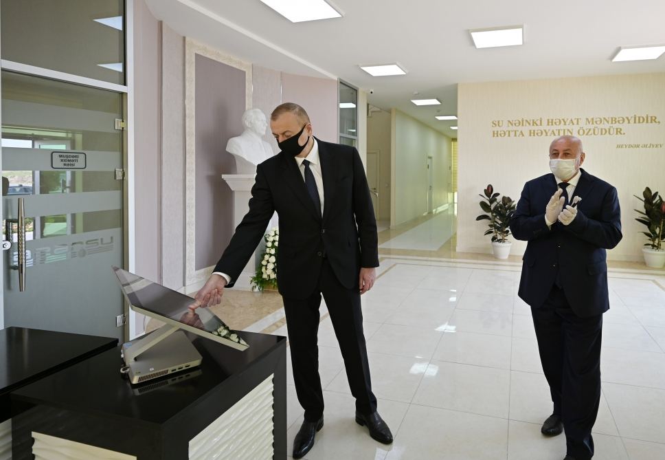 Azerbaijani president attends ceremony to launch drinking water supply and sewerage systems in Aghjabadi (PHOTO/VIDEO)