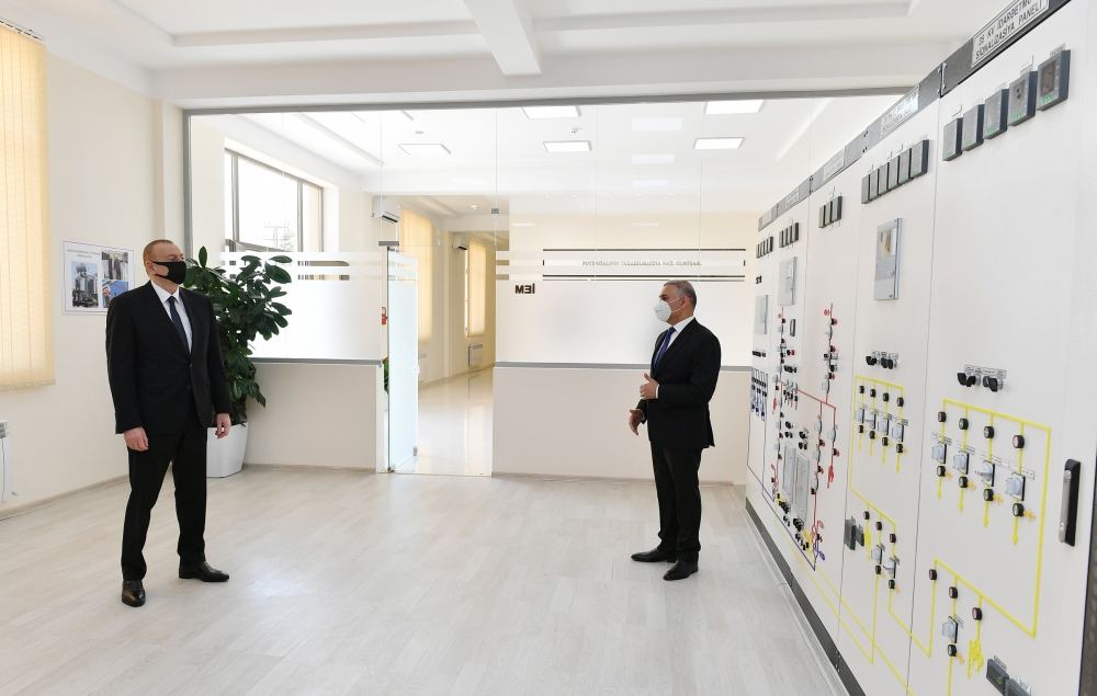 Azerbaijani president launches newly renovated 'Tartar' power substation (PHOTO/VIDEO)