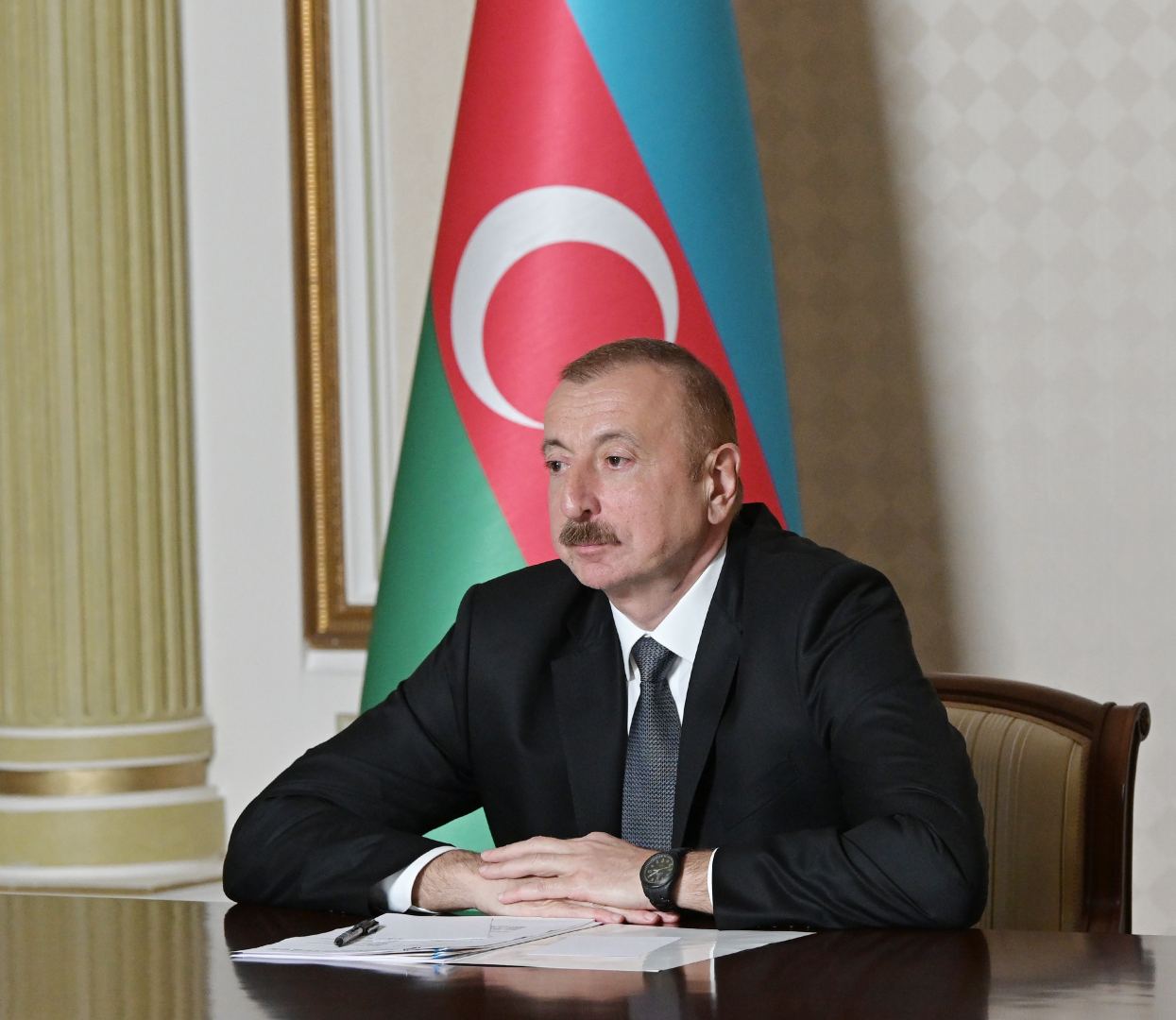 Video conference held between Azerbaijani president, WB’s newly appointed VP (PHOTO)