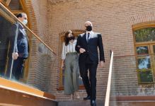 Azerbaijani president, first lady attend opening of Shah Abbas and Ughurlu Khan caravanserai complex in Ganja after restoration (PHOTO)