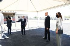 Azerbaijani president, first lady view construction of residential complex in Ganja (PHOTO)