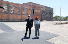 Azerbaijani president, first lady view construction of residential complex in Ganja (PHOTO)